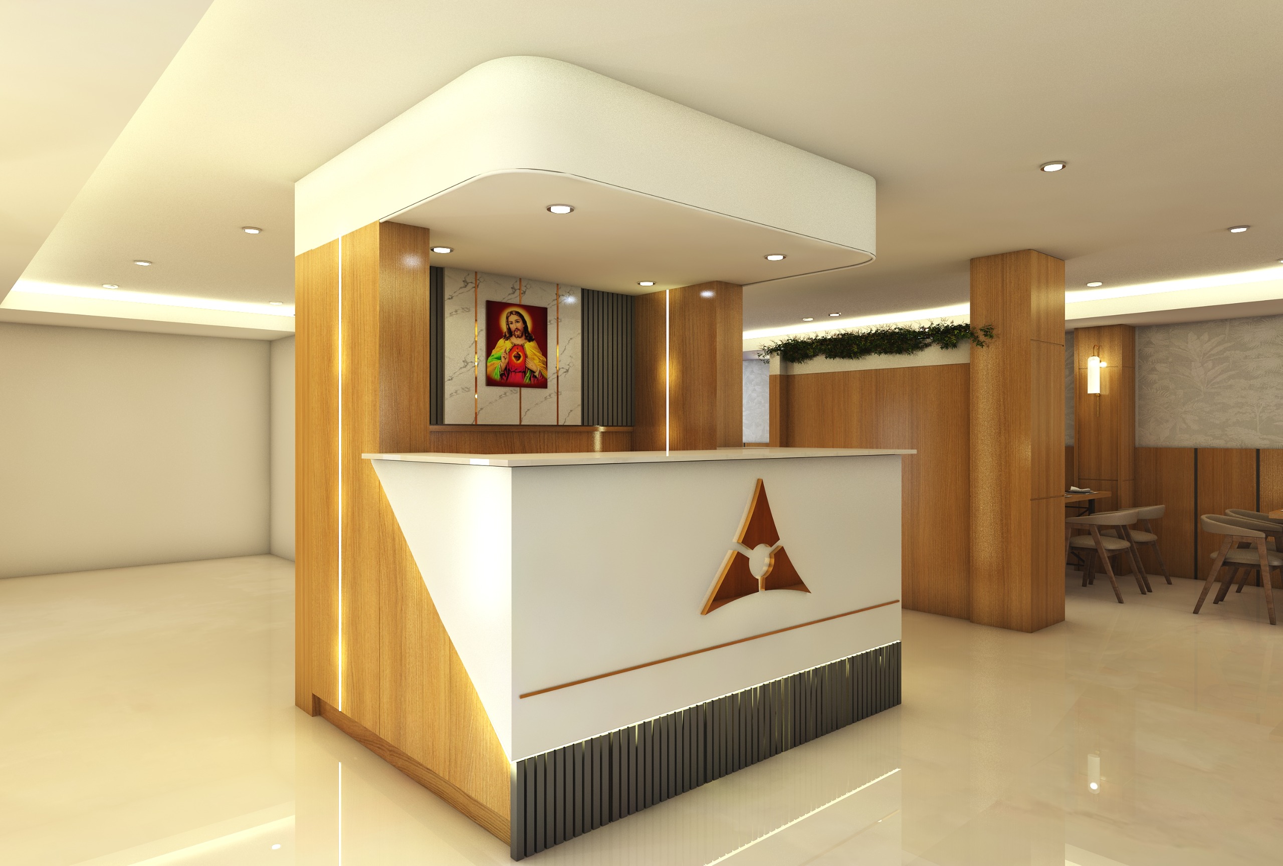 Restaurant Interior with Modern Decor